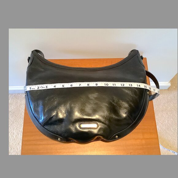 Cole Haan Black Leather Shoulder Handbag - Picture 8 of 16